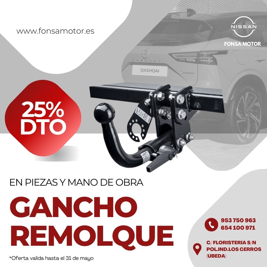 Gancho remolque original nissan